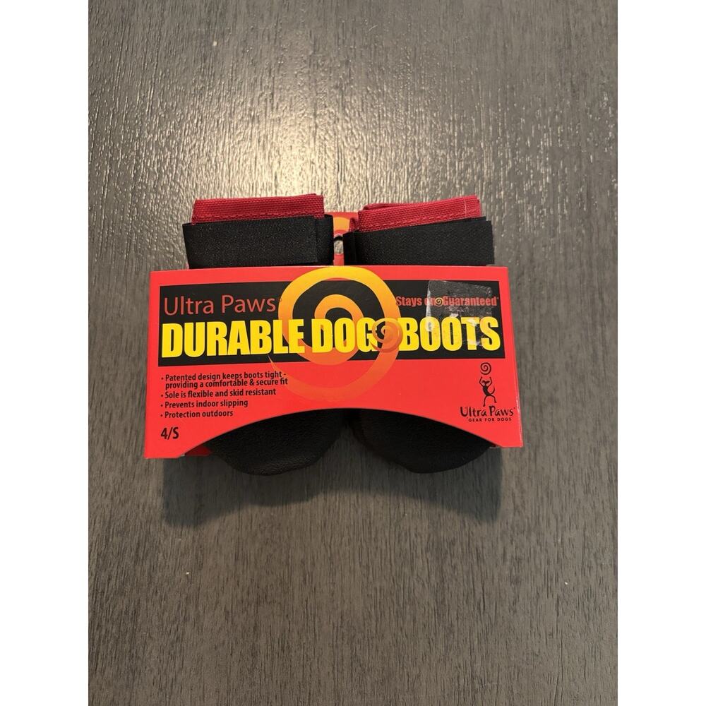 NWT Ultra Paws Durable Washable/Reusable/Skid Resistant Dog Boots Size 4/Small